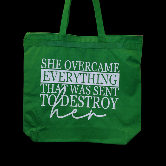 "She Overcame everything"- Tote bag