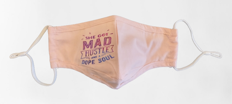 She got mad hustle facemask