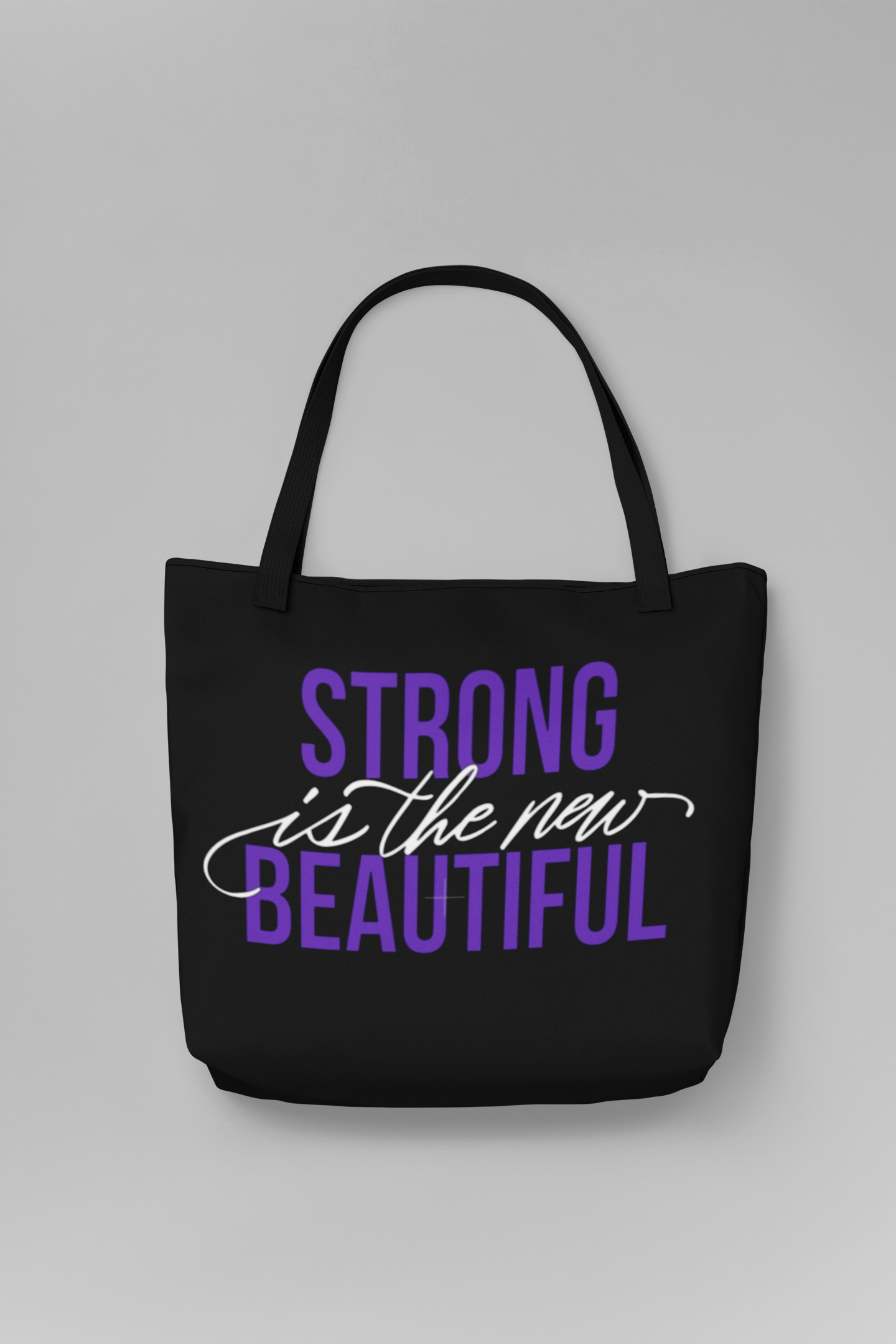 "Strong is the new beautiful" canvas Tote bag