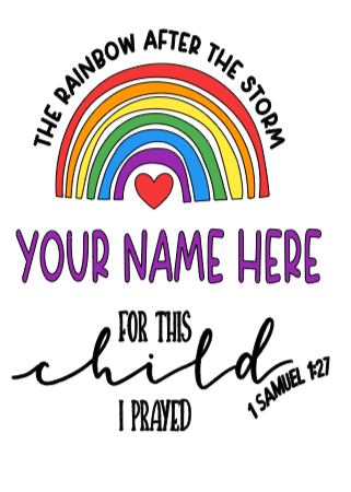 Personalized "The Rainbow after the storm onesie"
