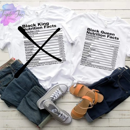 Black King/Black Queen T-shirt set