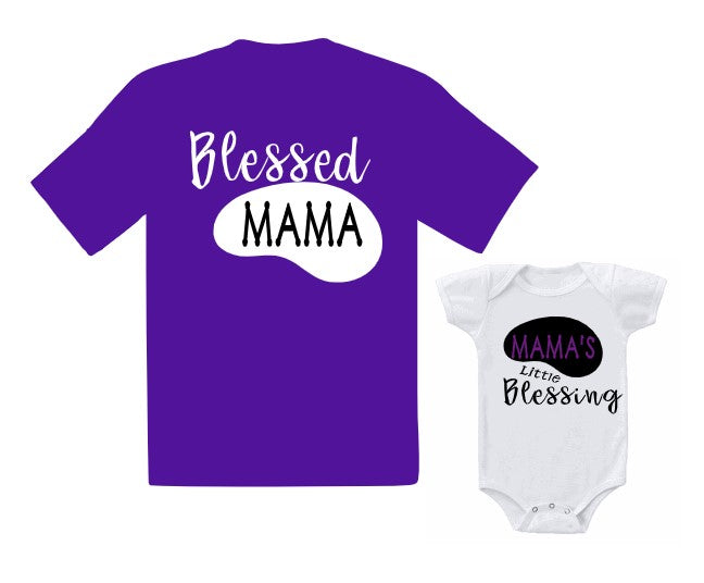 Mama's Little Blessing T-shirt set