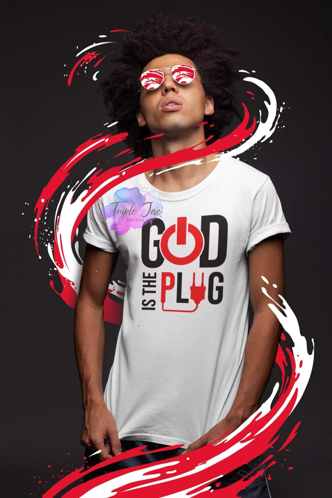 God is the Plug Tee