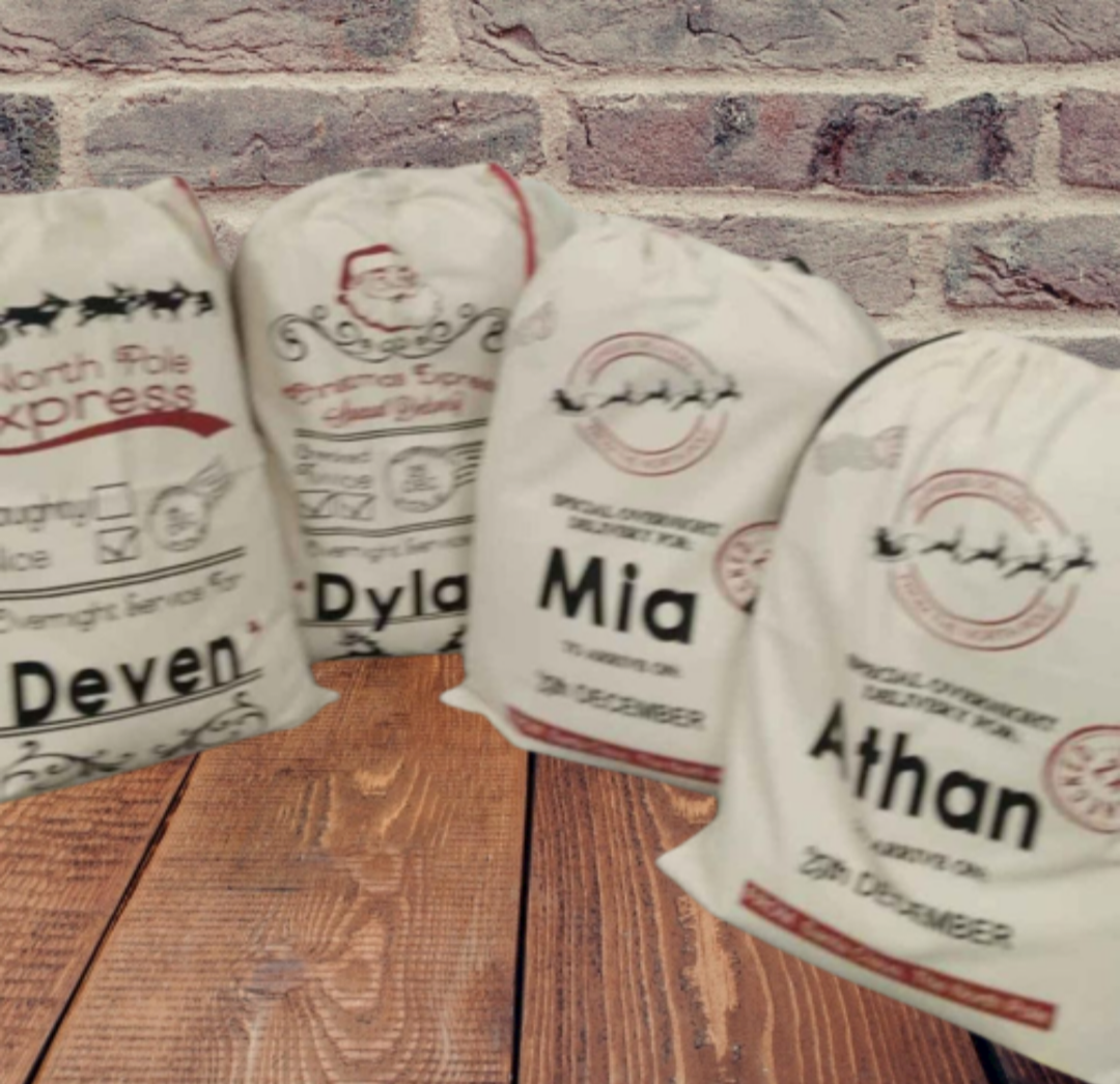 Custom Santa sacks