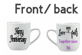 "Anniversary"- personalized mug set