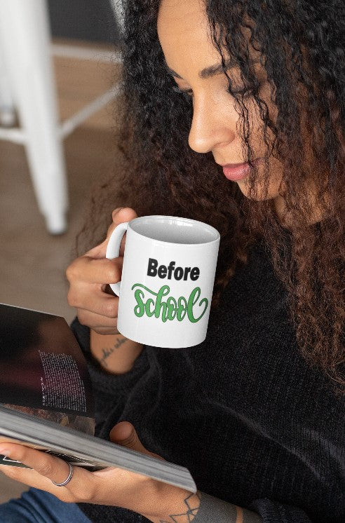 "Before School- After School" mug set