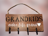 "Grandkids Make Life Grand" Hanging plank