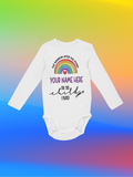 Personalized "The Rainbow after the storm onesie"