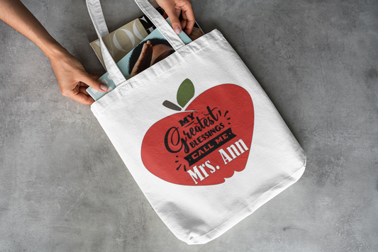"My greatest Blessings"- Canvas Tote bag