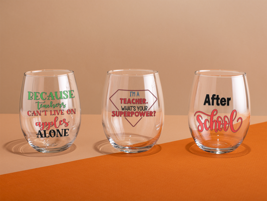 Teacher Wine glasses