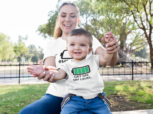 Battery level T-shirt set